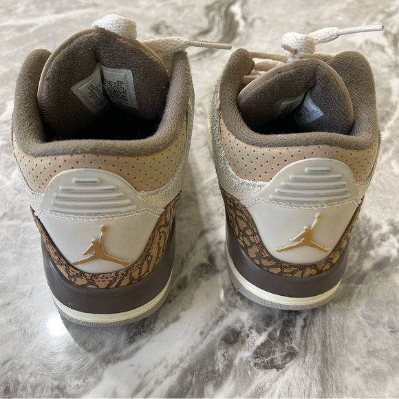 Nike Air Jordan 3 Retro Palomino Leather Sneakers High Top Shoes DM0966-102 1Y - Picture 9 of 9